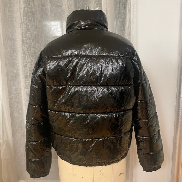 Cool Zara Black Shiny Puffer - Picture 7 of 7
